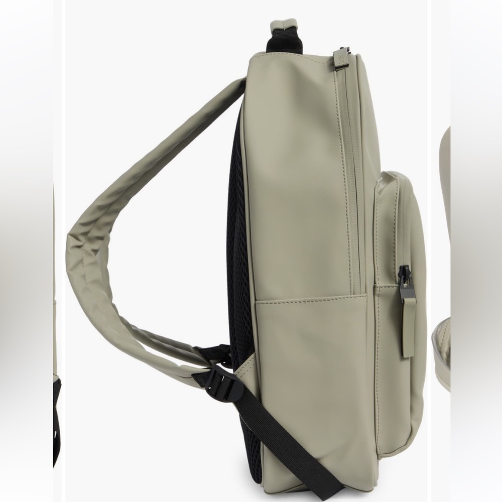 NWT Rains Large Bookday waterproof backpack in drift - Picture 3 of 6